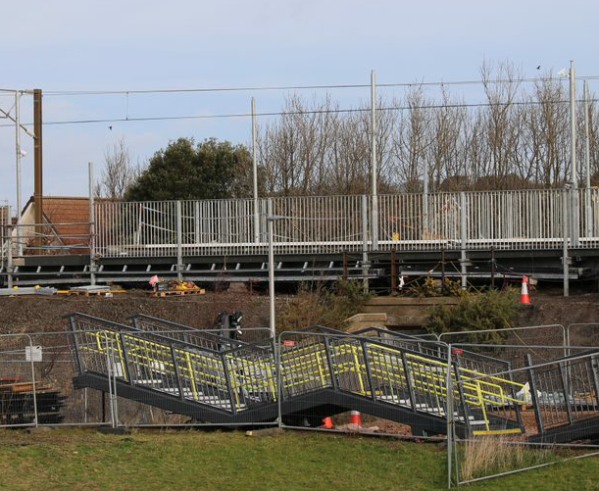 East Linton Station Construction - 2023-02-08